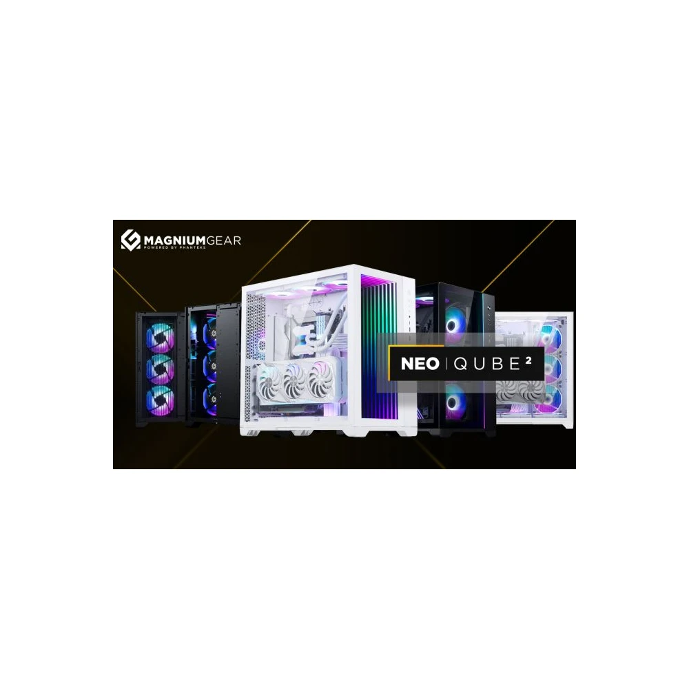 Magniumgear Powered by Phanteks NEO Qube 2IM, ARGB, TG, čierna - Smarty.sk