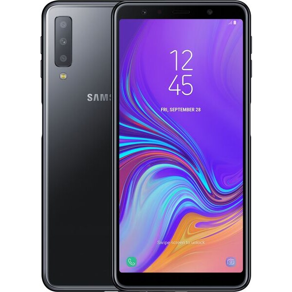 Шлейф для samsung a750 galaxy a7 2018 кнопка включения сканер отпечатка пальца синий